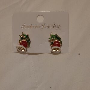 Festive Santa Hat Earrings